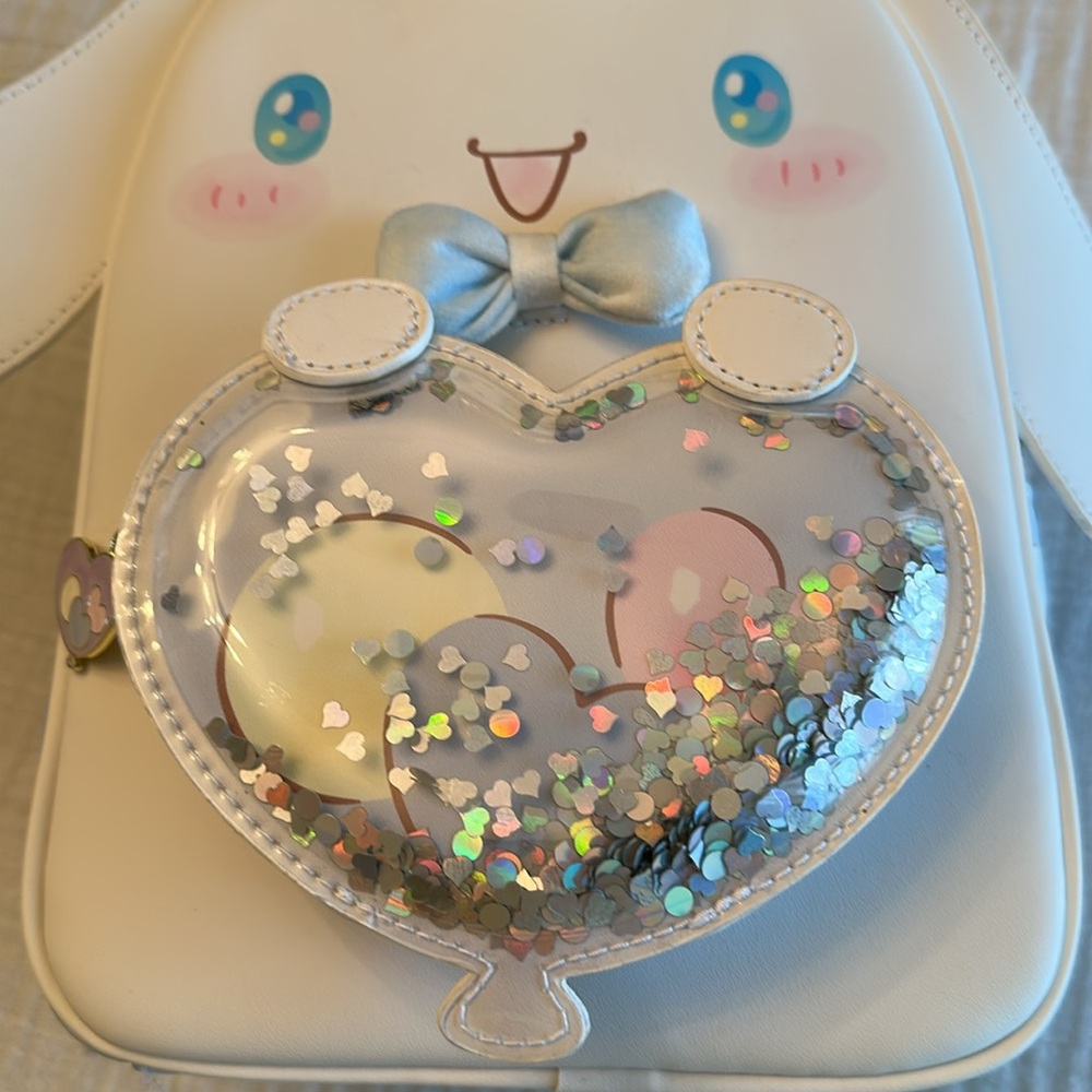 NWT Her Universe Cinnamoroll Balloon Mini Backpack with Sequins - Picture 5 of 16